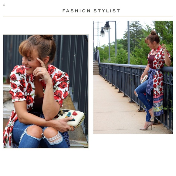 ALICE + OLIVIA Silva Floral Mock Neck Midi Dress - Picture 10 of 16